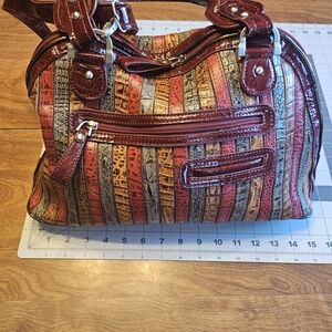 Elegant M.C. Striped Women's Satchel